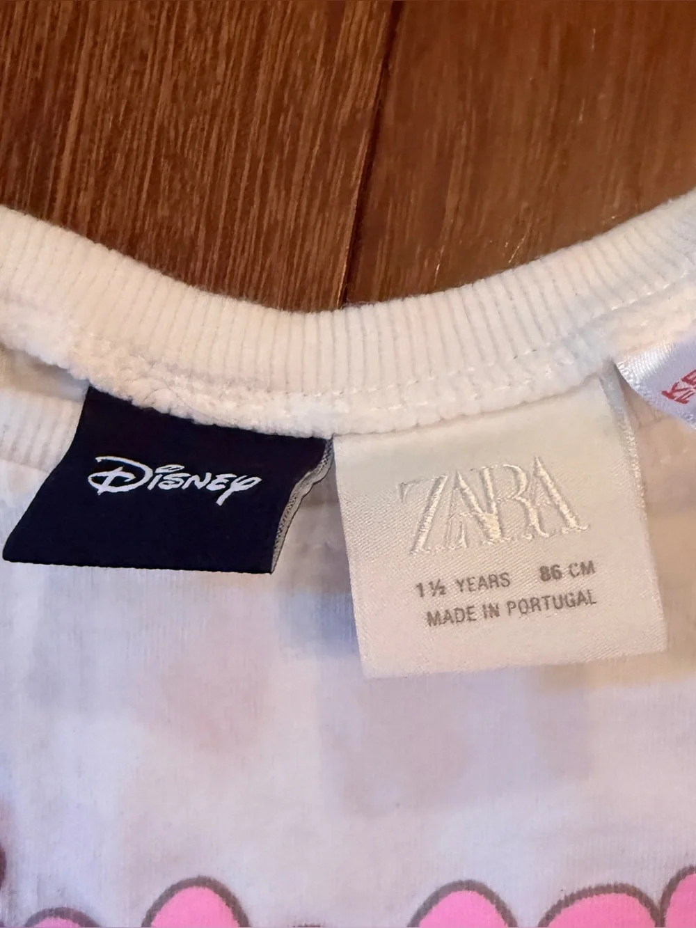 Zara Minnie & Daisy Pink Graphic Tee and Striped Shorts Set Size 1.5 yrs